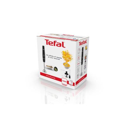 Tefal - Tyčový mixér INFINY FORCE V2 3v1 1000W/230V černá/nerez