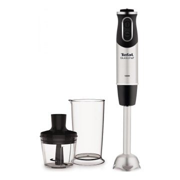 Tefal - Tyčový mixér QUICKCHEF 2v1 1000W/230V matný chrom/černá