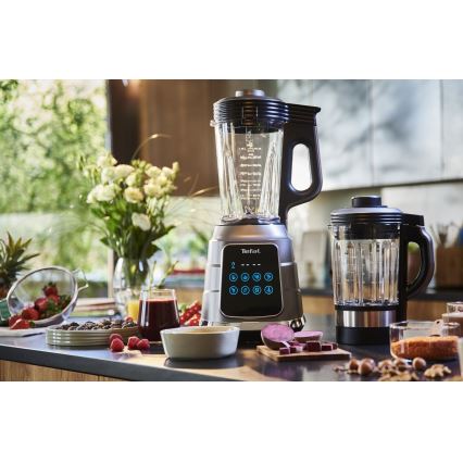 Tefal - Varný stolní mixér HIGH SPEED ULTRABLEND BOOST 1300W/230V šedá