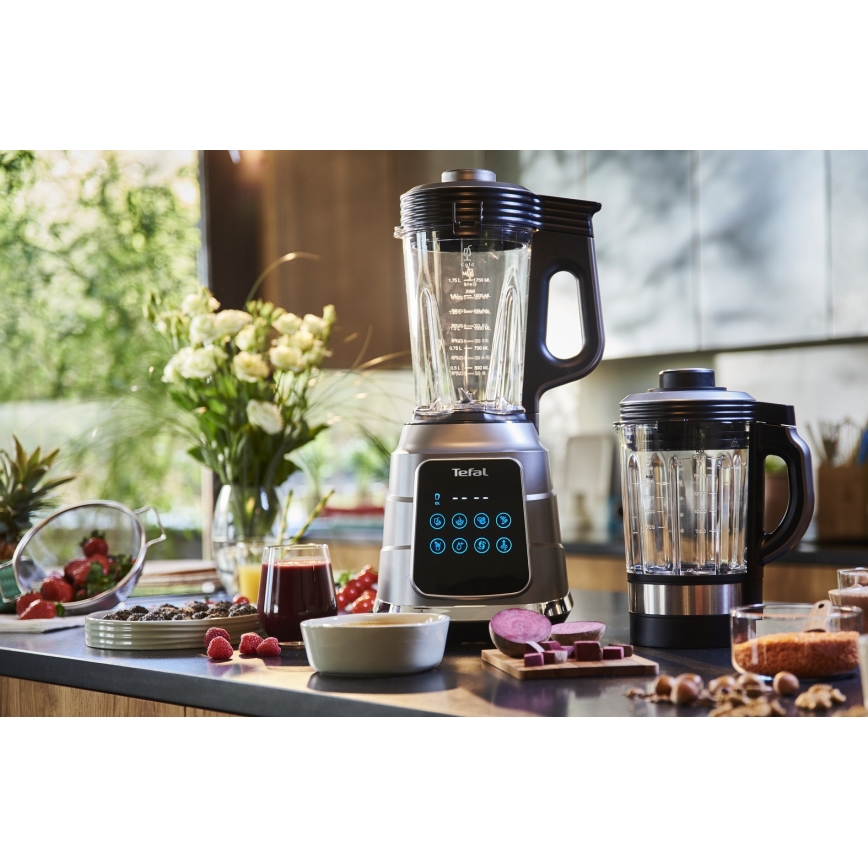 Tefal - Varný stolní mixér HIGH SPEED ULTRABLEND BOOST 1300W/230V šedá