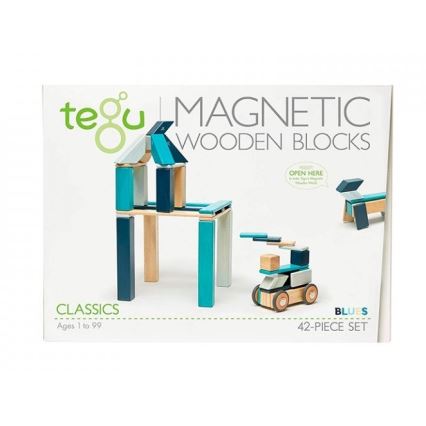 TEGU - Magnetická stavebnice Blue 42 ks