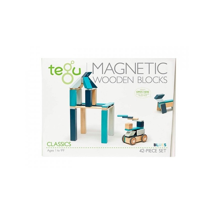 TEGU - Magnetická stavebnice Blue 42 ks