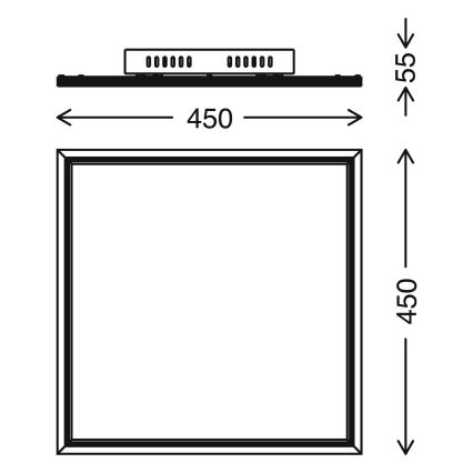 Telefunken 300906TF - LED Stmívatelný panel LED/24W/230V 3000-6000K + dálkové ovládání