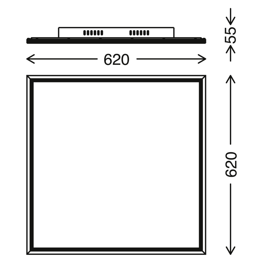 Telefunken 3010-06TF - LED Stmívatelný panel LED/36W/230V 3000-6000K + dálkové ovládání