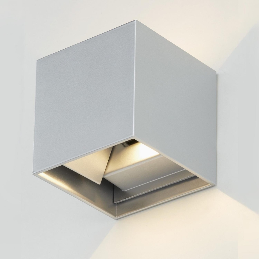 Telefunken 303404TF - LED Venkovní nástěnné svítidlo LED/7W/230V IP44 stříbrná