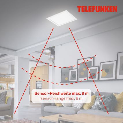 Telefunken 308606TF - LED Přisazený panel se senzorem LED/13W/230V