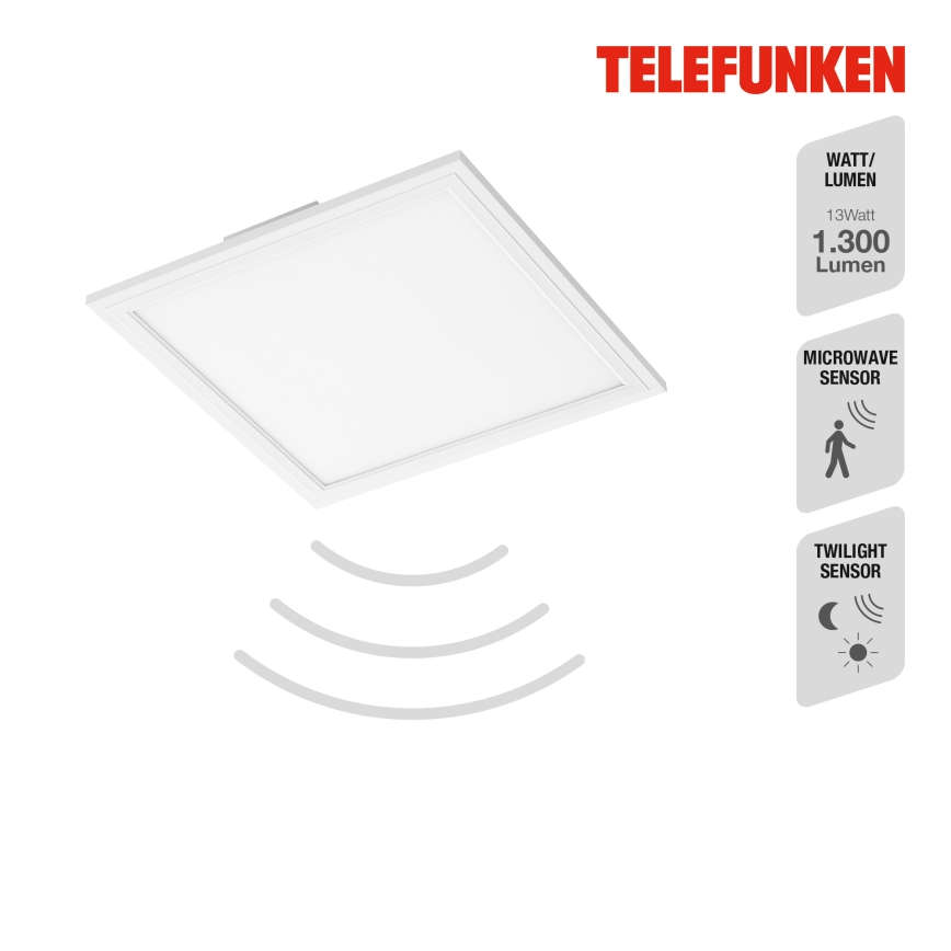 Telefunken 308606TF - LED Přisazený panel se senzorem LED/13W/230V