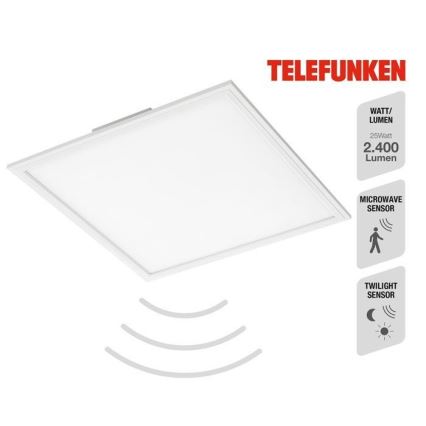 Telefunken 308806TF - LED Přisazený panel se senzorem LED/25W/230V 4000K