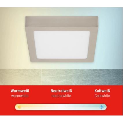 Telefunken 309702TF - LED RGB Stmívatelné stropní svítidlo LED/23W/230V 2700-6500 Wi-Fi Tuya matný chrom