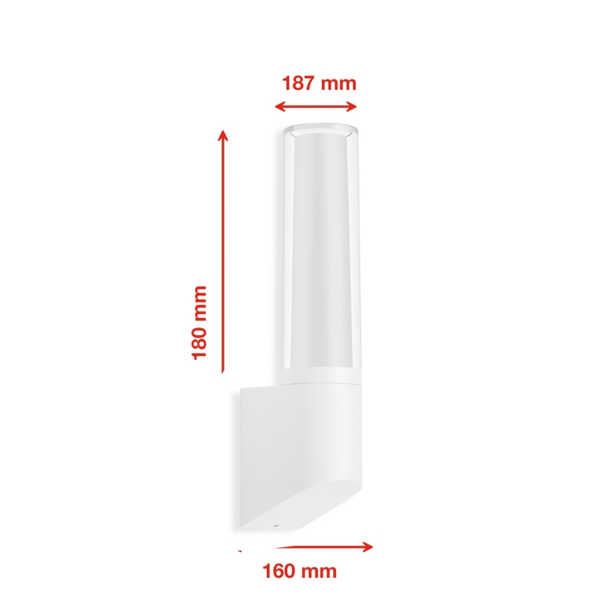 Telefunken 311306TF - LED Venkovní nástěnné svítidlo LED/8W/230V 4000K IP44 bílá