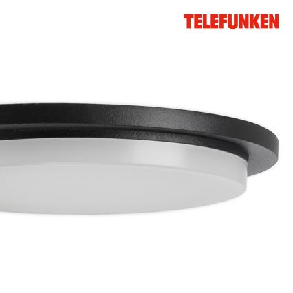 Telefunken 312505TF-LED Venkovní nástěnné svítidlo se senzorem LED/10W/230V IP44 černá