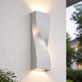 Telefunken 312704TF - LED Venkovní nástěnné svítidlo 2xLED/5,5W/230V IP44 stříbrná