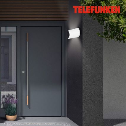 Telefunken 312806TF - LED Venkovní nástěnné svítidlo 2xLED/6W/230V IP44 bílá