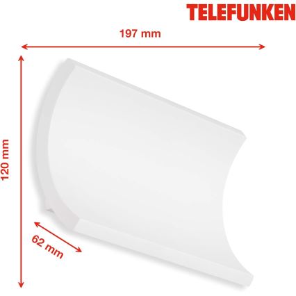 Telefunken 312806TF - LED Venkovní nástěnné svítidlo 2xLED/6W/230V IP44 bílá