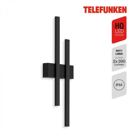 Telefunken 313205TF - LED Venkovní nástěnné svítidlo 2xLED/4W/230V 4000K IP44
