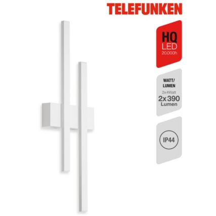 Telefunken 313206TF - LED Venkovní nástěnné svítidlo 2xLED/8W/230V IP44