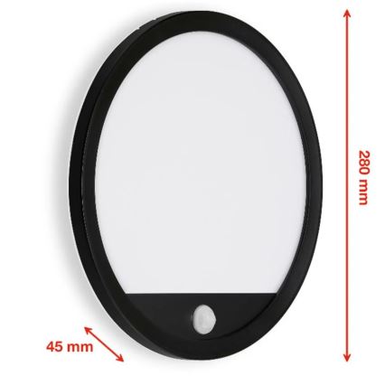 Telefunken 313705TF - LED Venkovní nástěnné svítidlo se senzorem LED/15W/230V IP44