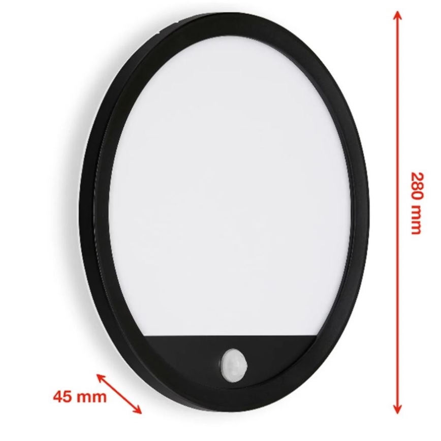 Telefunken 313705TF - LED Venkovní nástěnné svítidlo se senzorem LED/15W/230V IP44