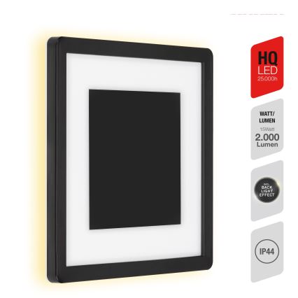 Telefunken 315905TF - LED Venkovní nástěnné svítidlo LED/15W/230V IP44 4000K černá