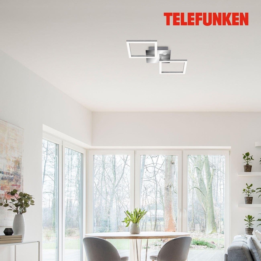 Telefunken 318508TF - LED Stropní svítidlo se senzorem FRAME LED/12W/230V 3000K matný chrom