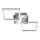 Telefunken 318508TF - LED Stropní svítidlo se senzorem FRAME LED/12W/230V 3000K matný chrom