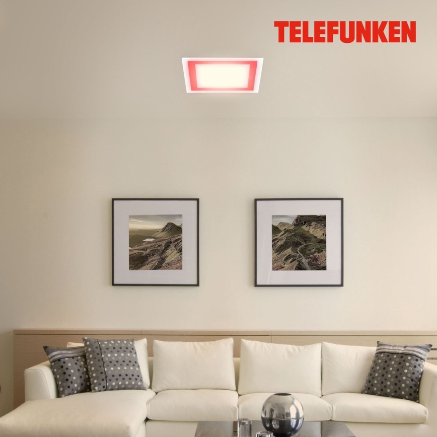 Telefunken 318806TF - LED RGBW Stmívatelné stropní svítidlo LED/24W/230V 3000-6500K + dálkové ovládání