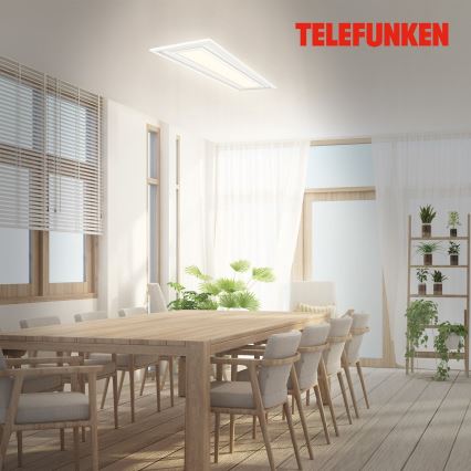 Telefunken 318906TF - LED RGBW Stmívatelné stropní svítidlo LED/24W/230V 3000-6500K 25x100 cm + dálkové ovládání