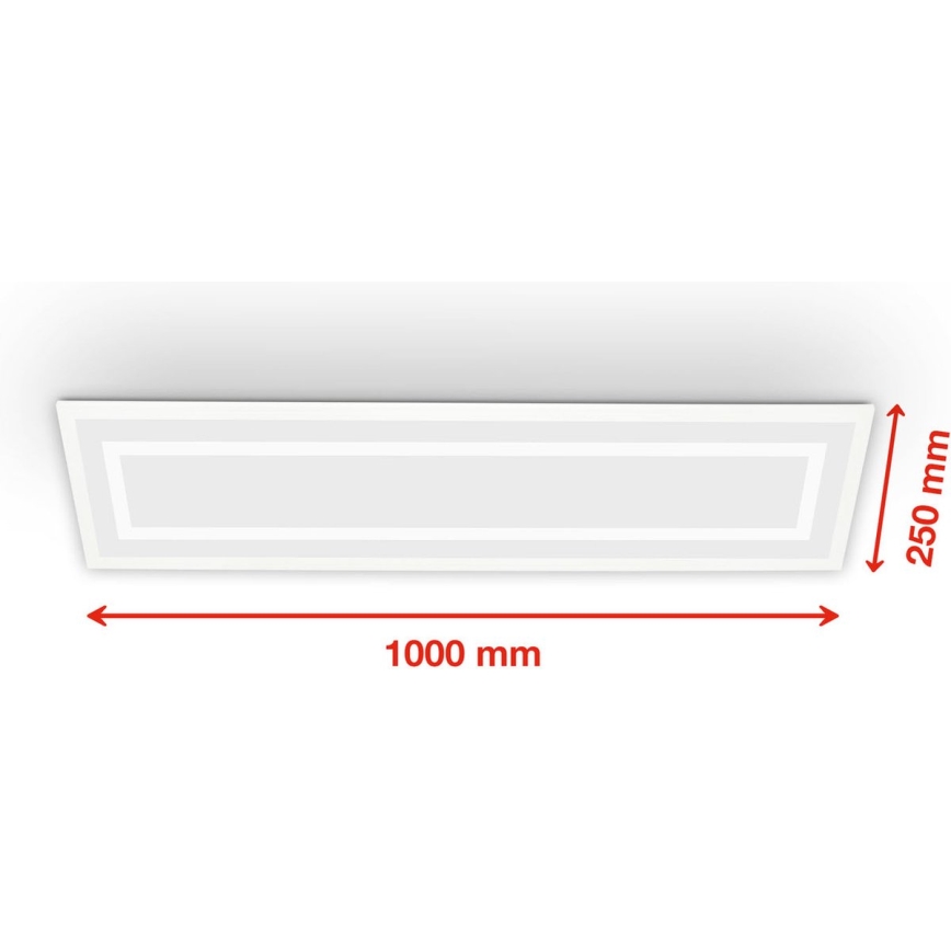 Telefunken 318906TF - LED RGBW Stmívatelné stropní svítidlo LED/24W/230V 3000-6500K 25x100 cm + dálkové ovládání