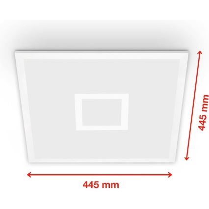 Telefunken 319106TF - LED RGBW Stmívatelné stropní svítidlo LED/24W/230V 2700-6500K bílá + dálkové ovládání