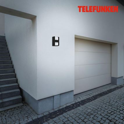 Telefunken 321005TF - Venkovní nástěnné svítidlo 1xE27/12W/230V IP44 černá