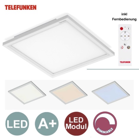 Telefunken - LED Stmívatelný panel 1xLED/18W/230V + dál. ovládání