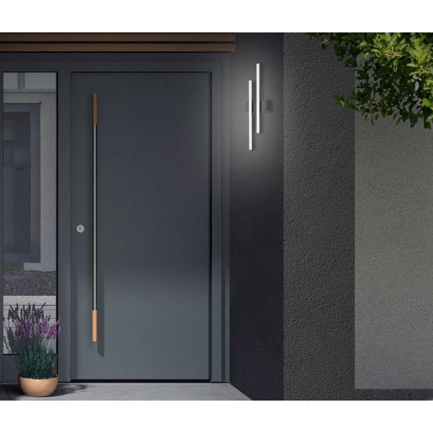 Telefunken - LED Venkovní nástěnné svítidlo 2xLED/4W/230V IP44 černá