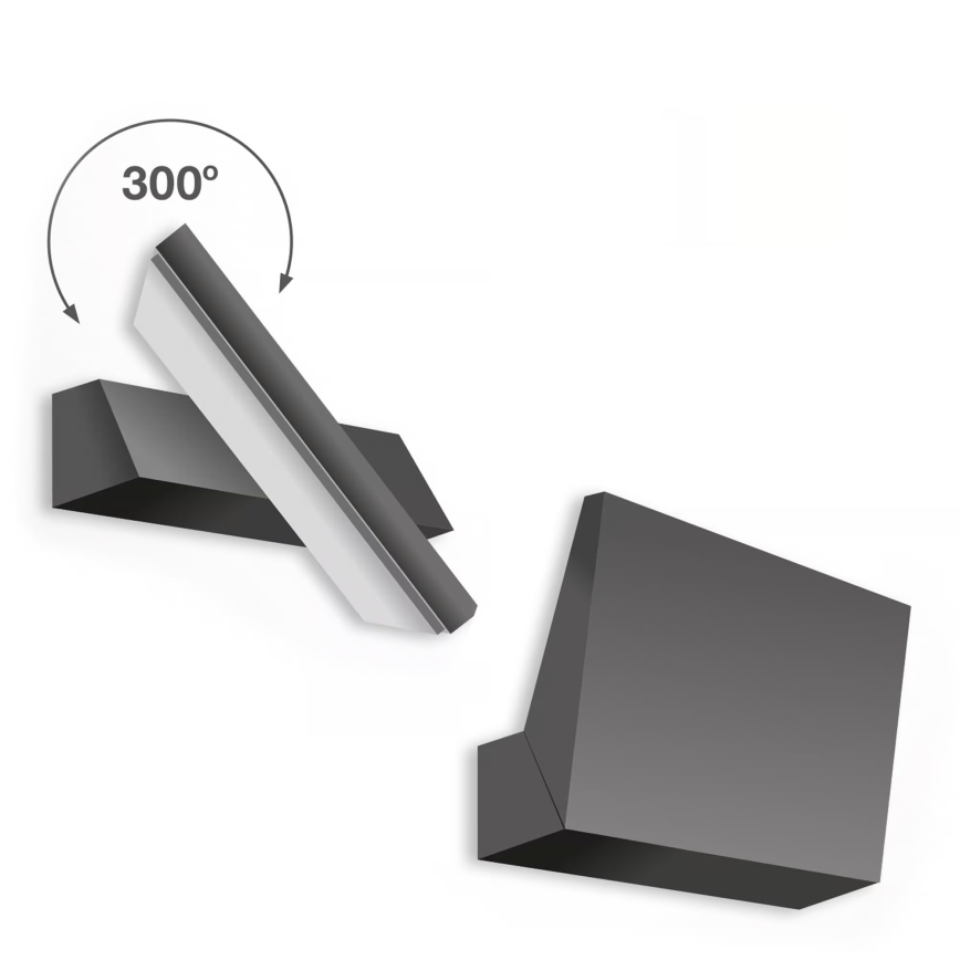 Telefunken - LED Venkovní nástěnné svítidlo LED/10W/230V IP44 černá