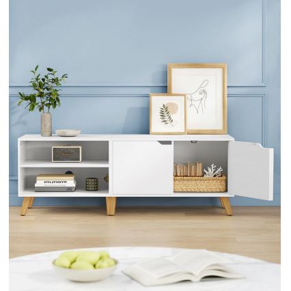 Televizní stolek BASTOR 140x40 cm bílá