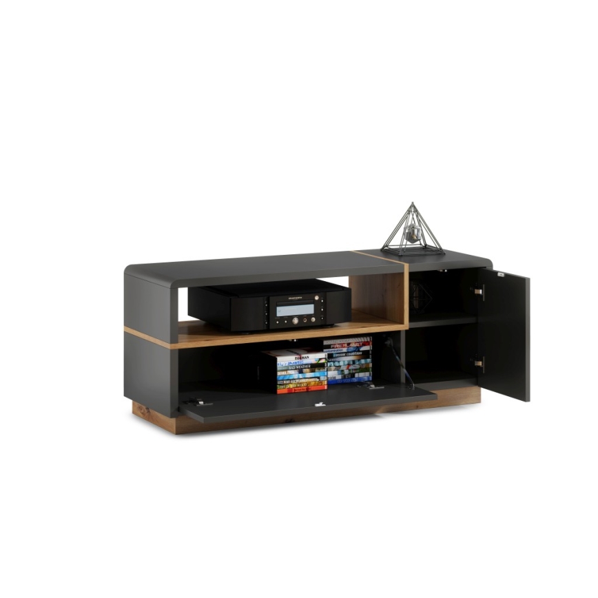 Televizní stolek FRED 120x40 cm antracit/dub artisan