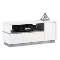 Televizní stolek FRED 120x40 cm bílá/šedá