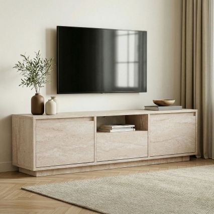 Televizní stolek KREDE 160x30 cm béžová