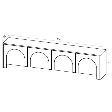 Televizní stolek NIO kašmír/béžová