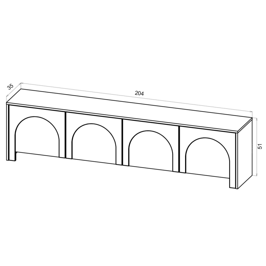 Televizní stolek NIO kašmír/béžová