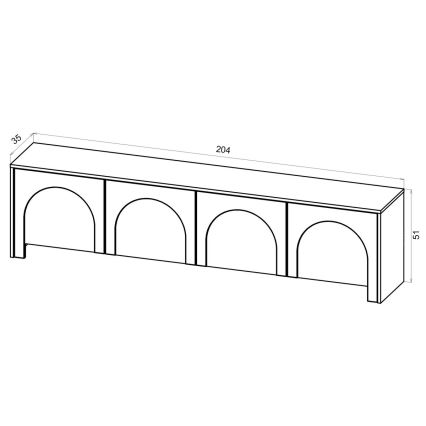 Televizní stolek NIO kašmír/béžová
