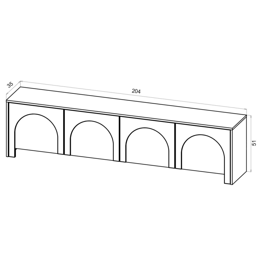 Televizní stolek NIO kašmír/béžová