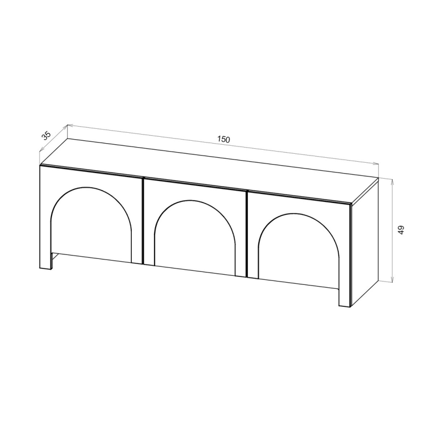 Televizní stolek NIO kašmír/béžová
