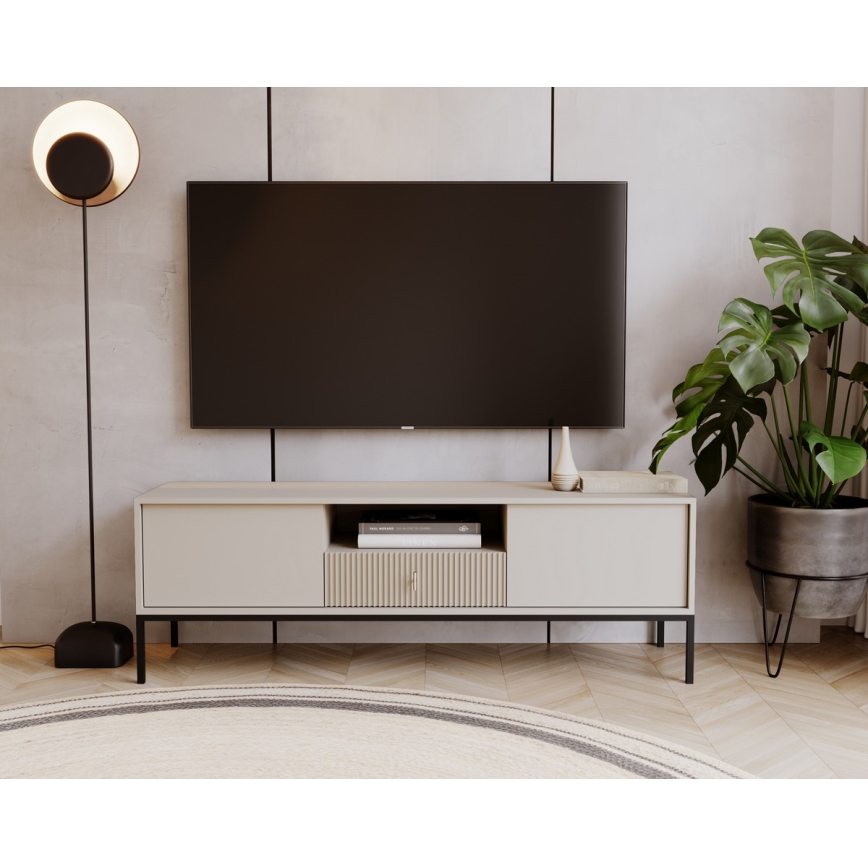 Televizní stolek SUE 155x39 cm béžová/kašmír