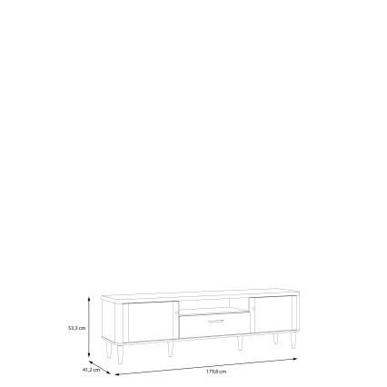 Televizní stolek VIRO hnědá/béžová