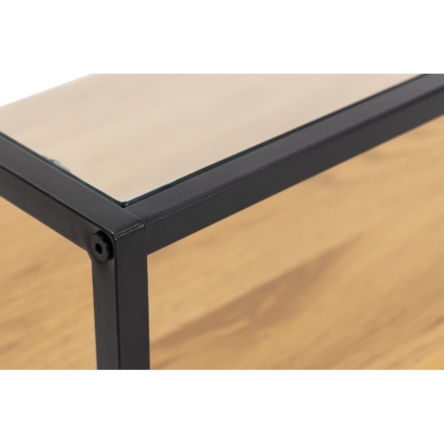 Televizní stolek ZEIN 120x40 cm dub/černá