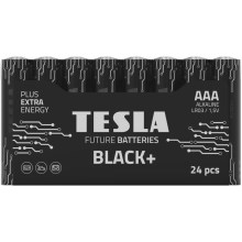 Tesla Batteries - 24 ks Alkalická baterie AAA BLACK+ 1,5V