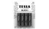 Tesla Batteries - 4 ks Alkalická baterie AA BLACK+ 1,5V