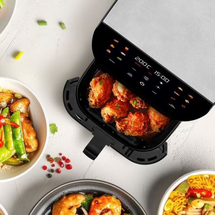 TESLA Electronics AirCook - Chytrá multifunkční digitální horkovzdušná fritéza 9 l 1700W/230V Wi-Fi