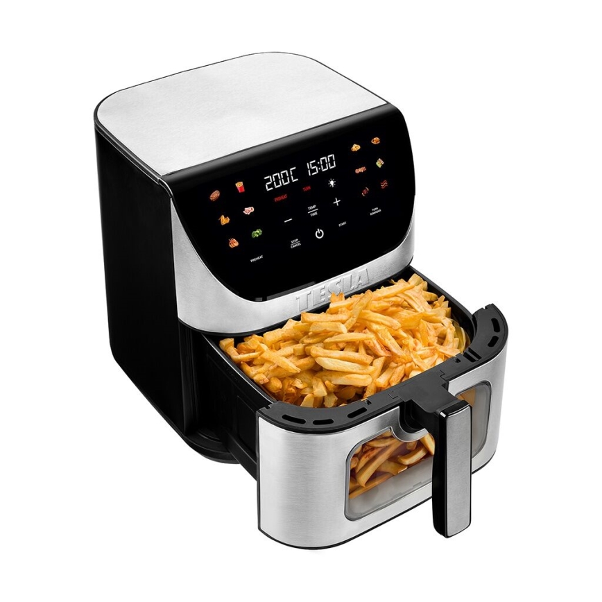 TESLA Electronics AirCook - Chytrá multifunkční digitální horkovzdušná fritéza 9 l 1700W/230V Wi-Fi