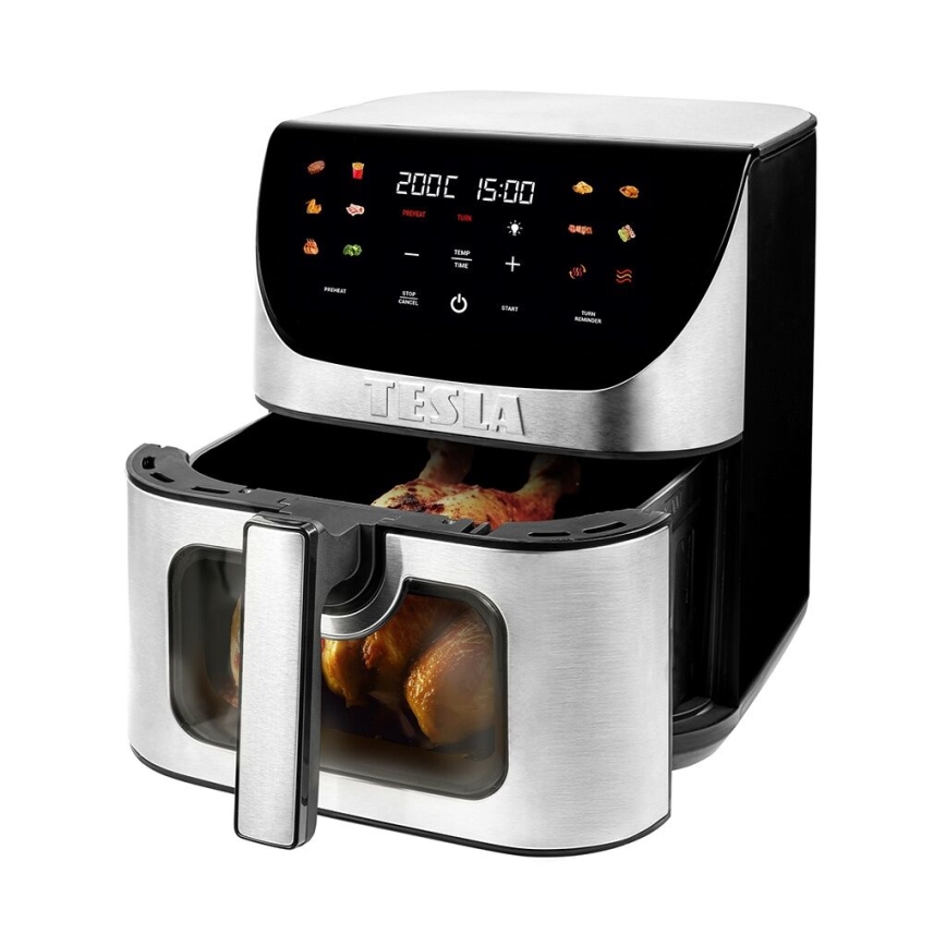 TESLA Electronics AirCook - Chytrá multifunkční digitální horkovzdušná fritéza 9 l 1700W/230V Wi-Fi